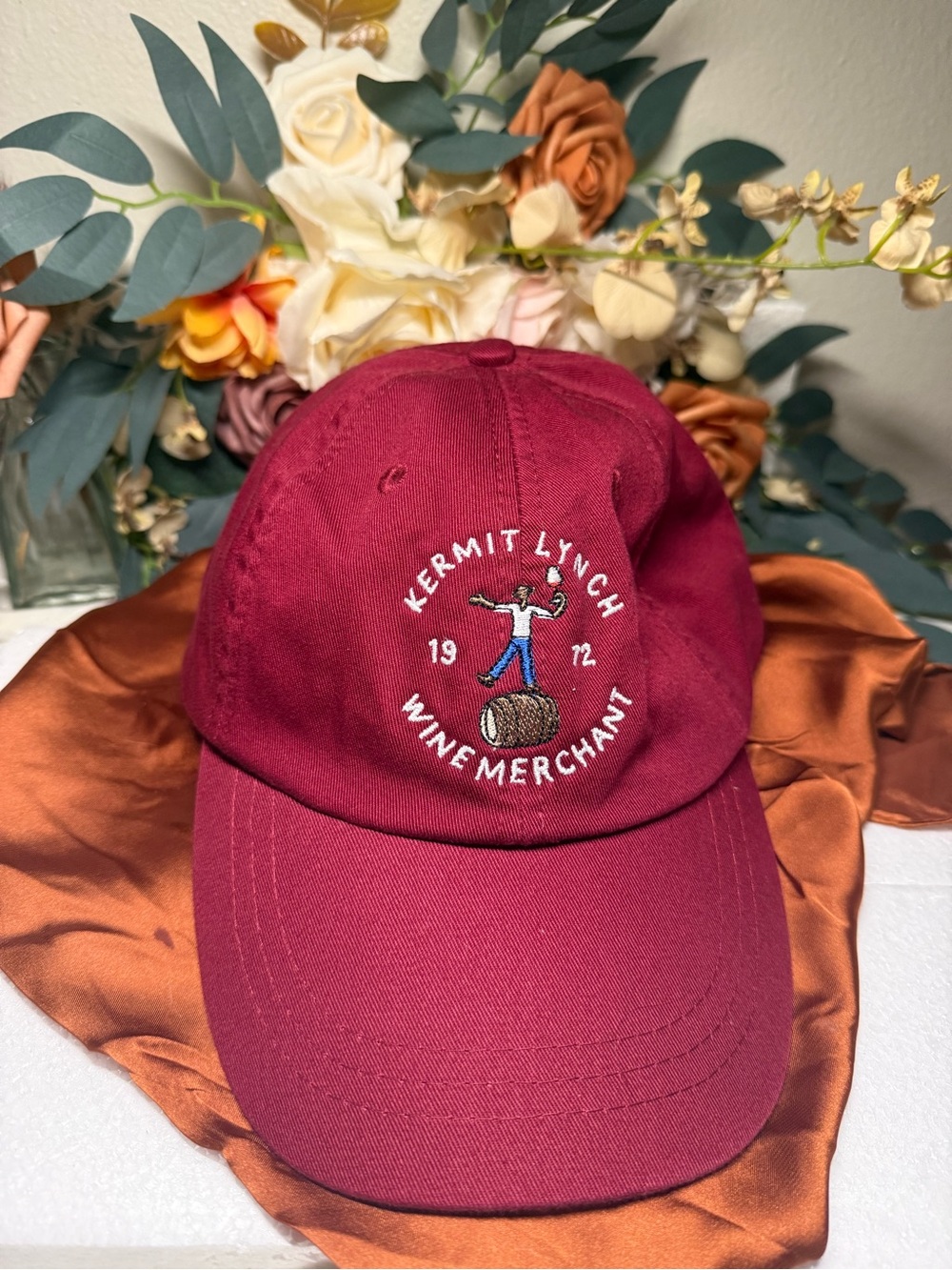 Adams Kermit Lynch Burgundy Wine Merchant Embroidered Baseball Cap